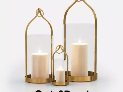PRIYA Brass Lanterns 3D model