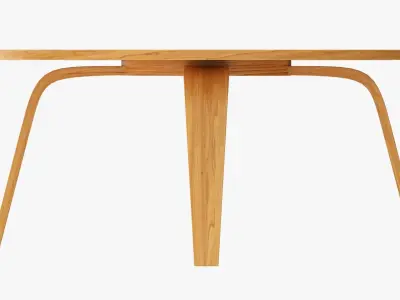 Round coffee table 02 3D model