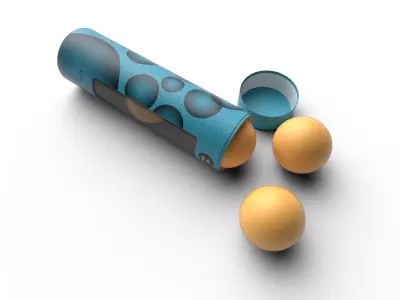 Ping Pong Ball M03 Low-poly 3D model