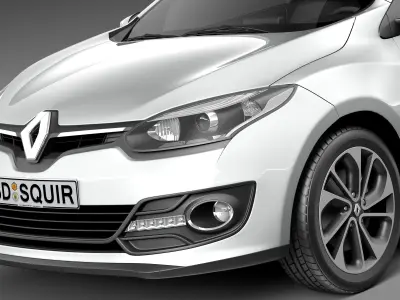 Renault Megane 3-door 2014 3D model
