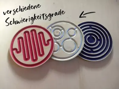 Balanceboard maze inlay set 10 3D model