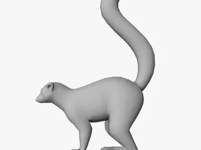Low Poly Lemur Low-poly 3D model