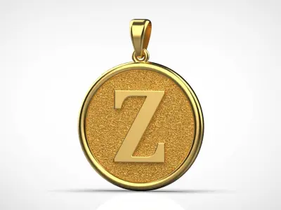 Pendant Letter Z N59 3D print model