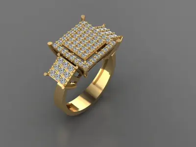 Wedding Engagement Ring 20 - Free 3D print model