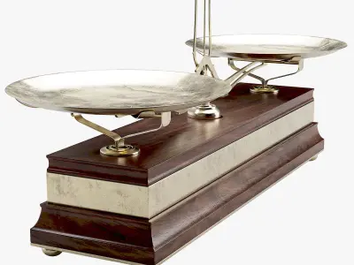Vintage Balance Scale 3D model