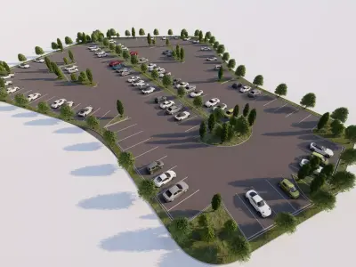 Parking-Parking Lot 3D model