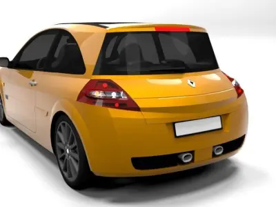 RENAULT MEGANE RS COUPE Low-poly 3D model