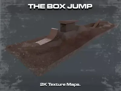 THE BOX JUMP Low-poly 3D model