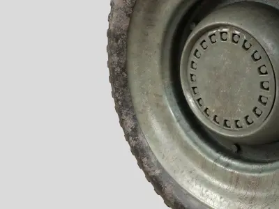 Tire Textured 4K 3D model