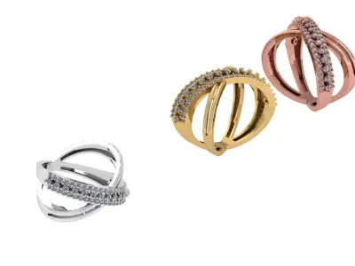 Engagement Ring Free 3D print model 10