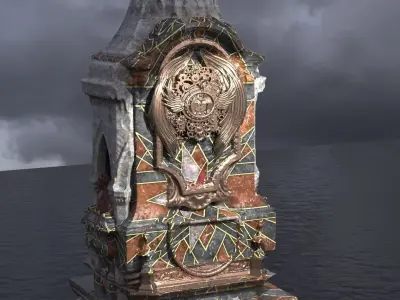 Steampunk Medieval Tower 8  3D model