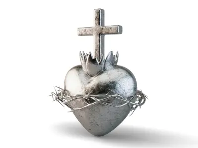Sacred Heart Symbol 3D model