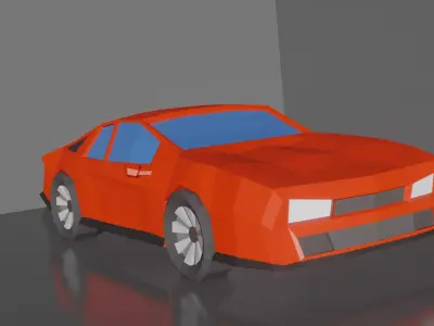 Low Poly Sport-car Low-poly 3D model