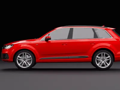 Audi Q7 Tfsi e Red 3D model