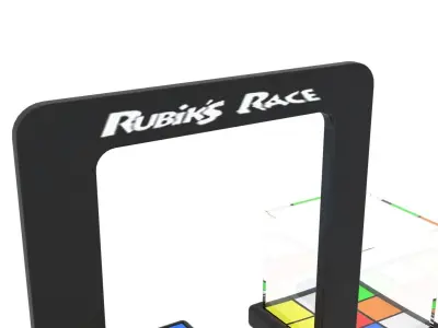 Rubiks Cube Racing Game 3D model