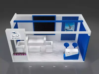 Booth Exhibition Stand a656 3D model