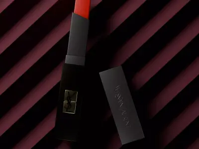 Yves Saint Laurent Lipstick Low-poly 3D model
