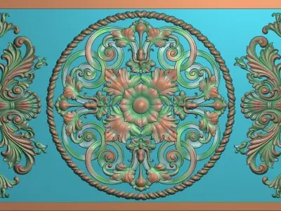 3D model ornate pattern 3D print model