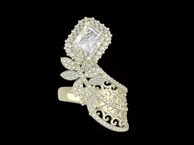 Radiant 6x8 Ring 3D print model