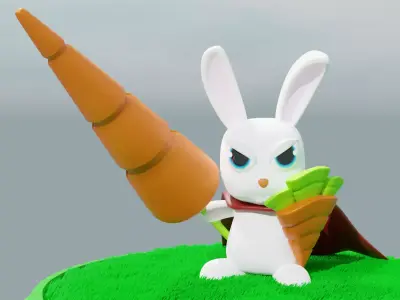 Bunny Knight 3D model