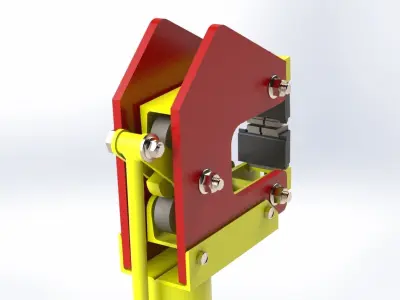Shrinker-Stretcher machine for metal shaping 3D model