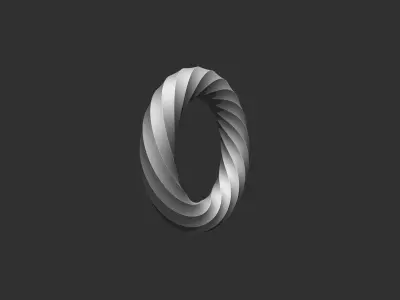 Abstract figure 3D print model