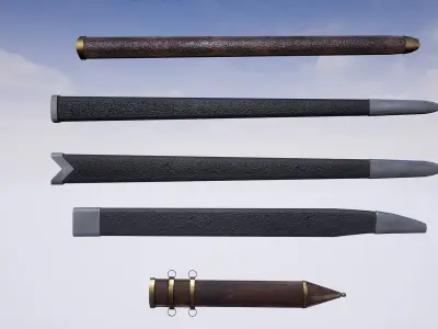 Weapons Series - Swords - Mini Pack Low-poly 3D model