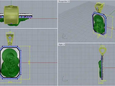 Saint Maria Pendant 17066 3D print model