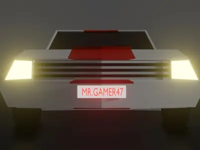 Low poly car Low-poly 3D model