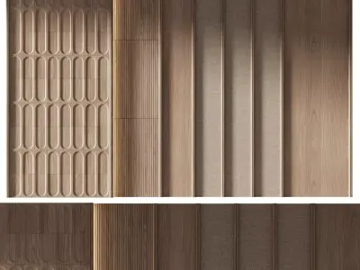 Decorative V64 Wall Panels 3D model