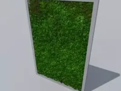 green-wall moss wall Free 3D model