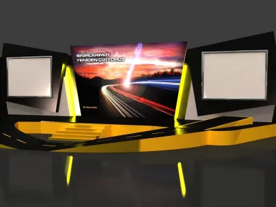  Special Car Launch Stage 106  Low-poly 3D model