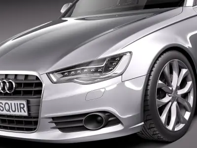 Audi A6 sedan 2012 3D model