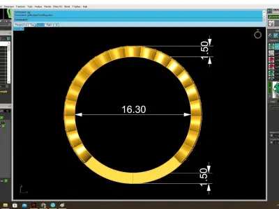 Luxury Eternity Diamond Band Ring 3D Model  4089 3D print model
