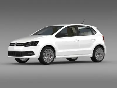 Volkswagen Polo BlueGT 5d 2014 3D model