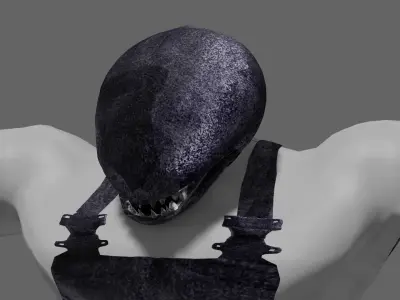 Friendly monster Dguy Free low-poly 3D model