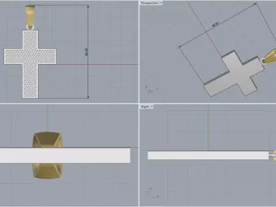 cross 3D print model get