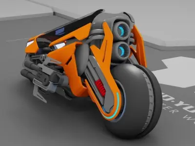 sci-fi scooter  3D model