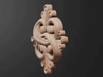 Decor for wood carving 3D print model purchase