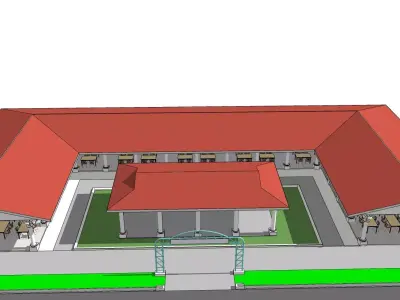 Food court02 3D model