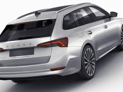 Skoda Octavia Combi 2020 3D model