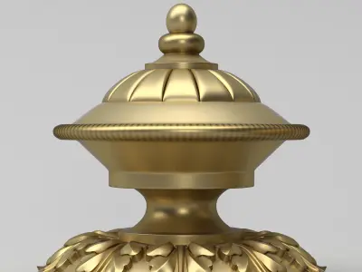 Carved Finial 3D model