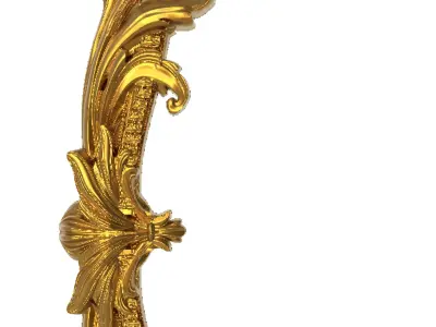 carved frame 3D model 16