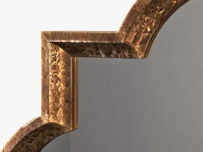 Uttermost lourosa antique gold mirror 3D model