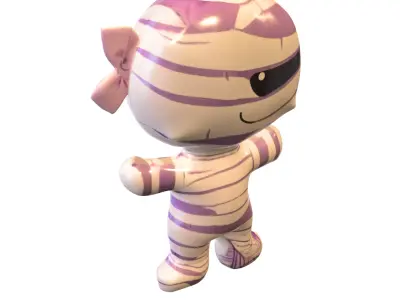 Halloween Kids Pack Low-poly 3D model