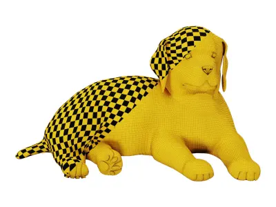 Labrador puppy 3D model