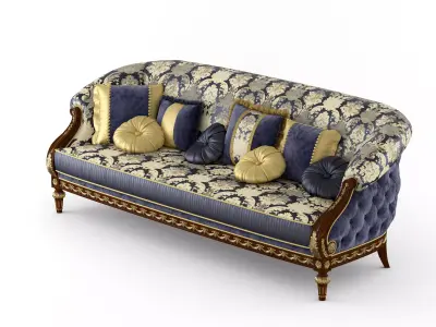 Royal classic sofa by Modenese 3D model