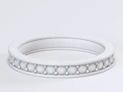 Endless ring one row 3D print model