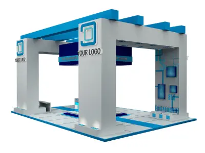  Booth Exhibition Stand a507  3D model