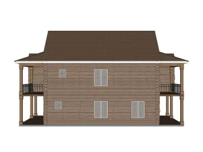 Log House 15 -Archimple LLC 3D model